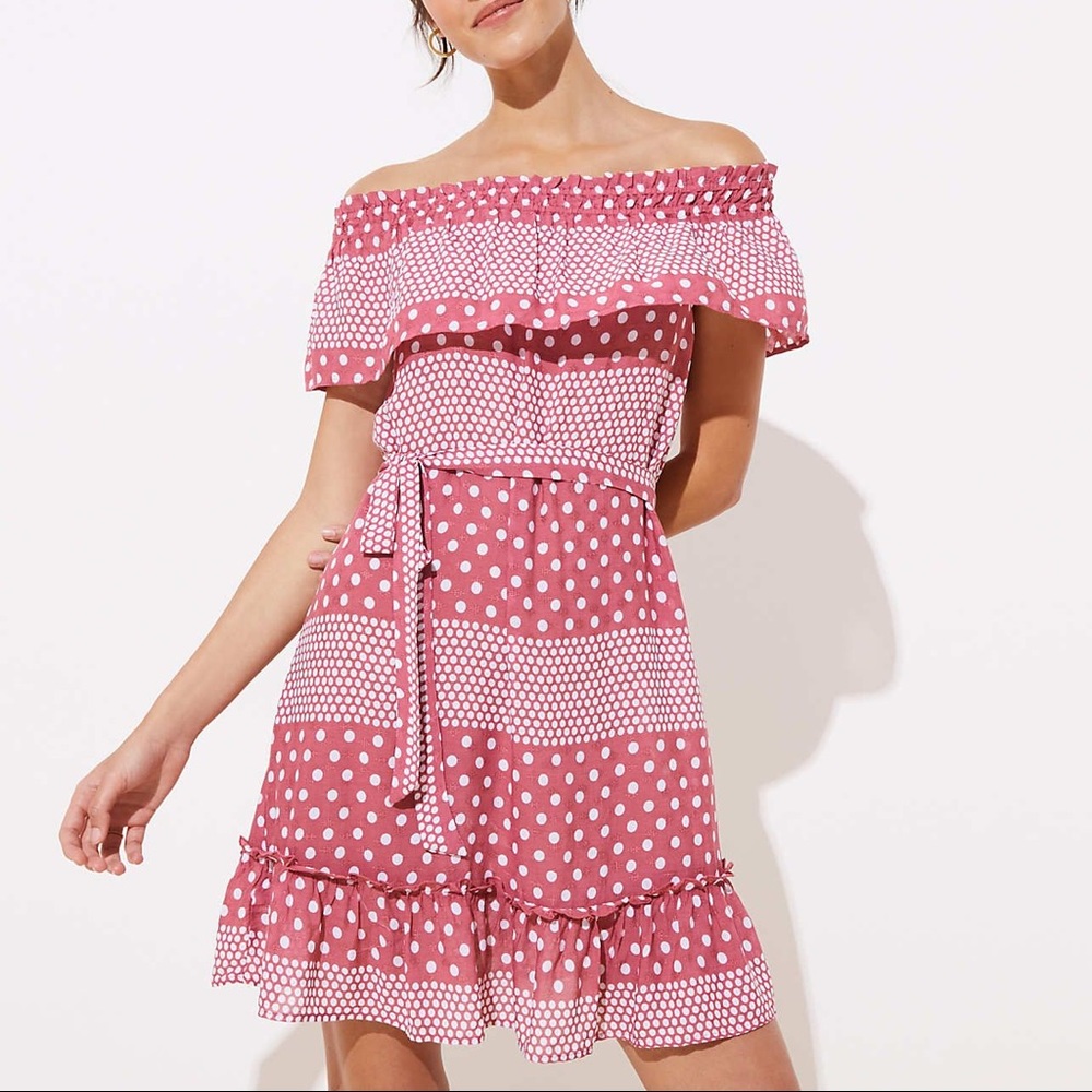 Loft Off the Shoulder Dress